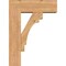 Ekena Millwork Merced Block Smooth Bracket w/ Offset Brace, Western Red Cedar, 7 1/2"W x 22"D x 30"H BKT0806X22X30MRC05SWR - alternate 3